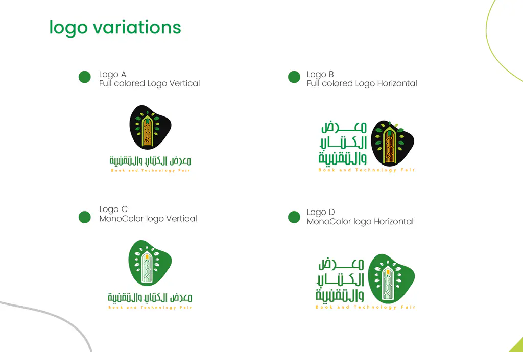 Book & Technology Fair: guidelines · logo variations