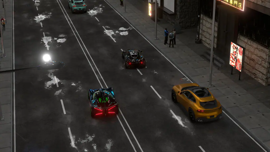 Night chase: frame 1
