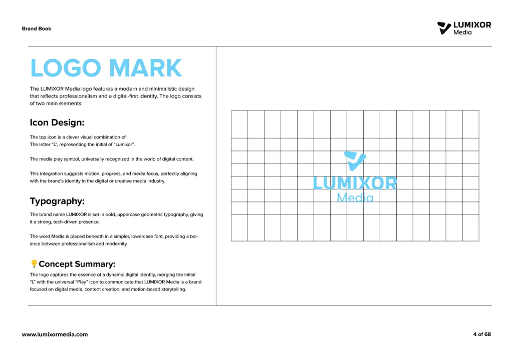 Lumixor Media: brand guidelines · the logo mark