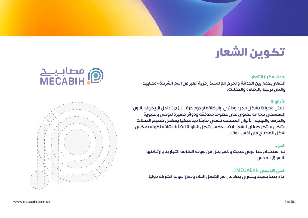 Masabih: brand guidelines, page 1
