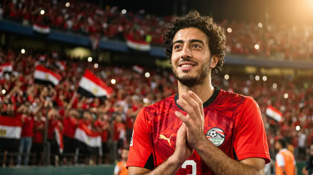 A player applauding the fans