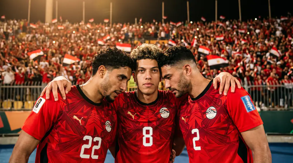 Three players arm in arm