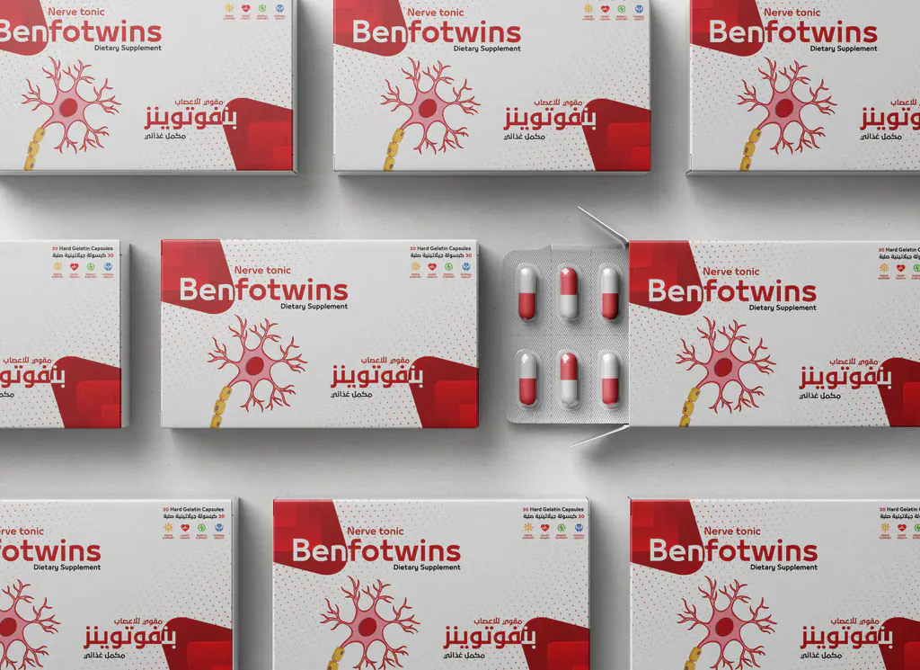 Twins Pharma packaging: benfotwins 1