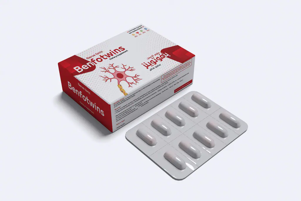 Twins Pharma packaging: benfotwins 3