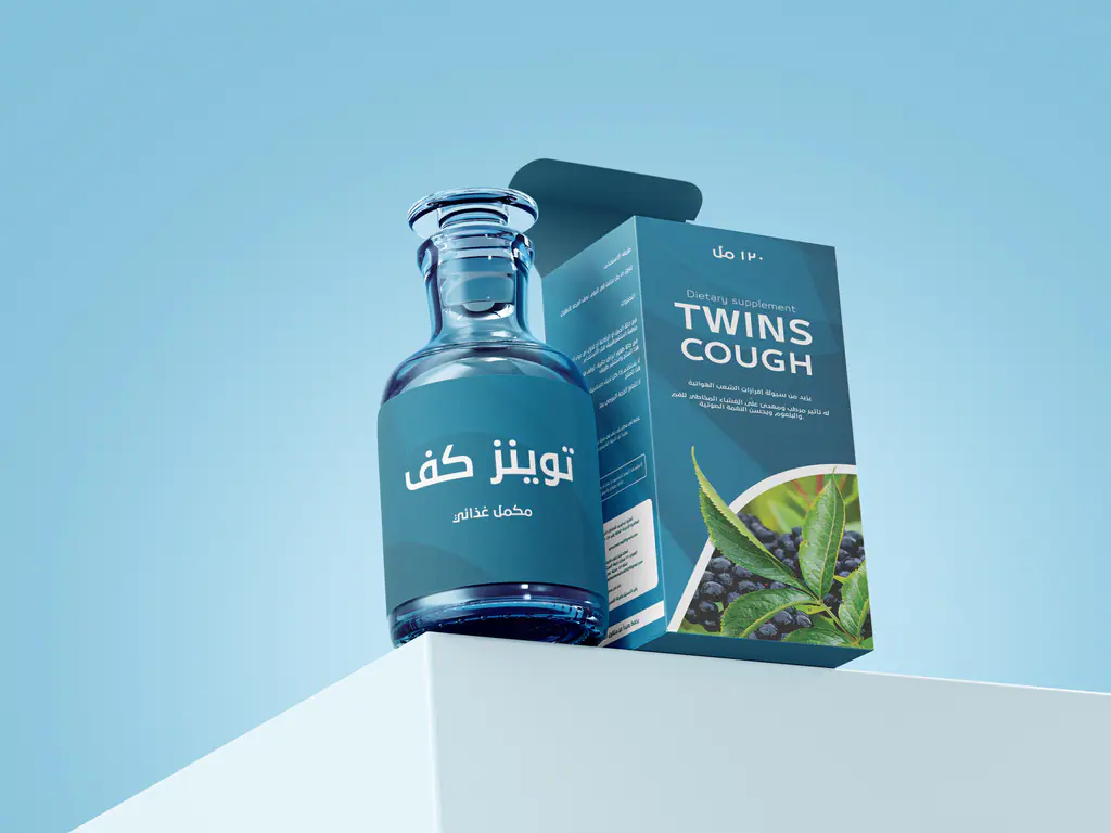 Twins Pharma packaging: twins Cough 4