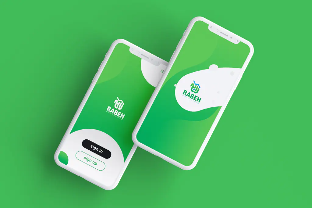 Rabeh: two phones · green
