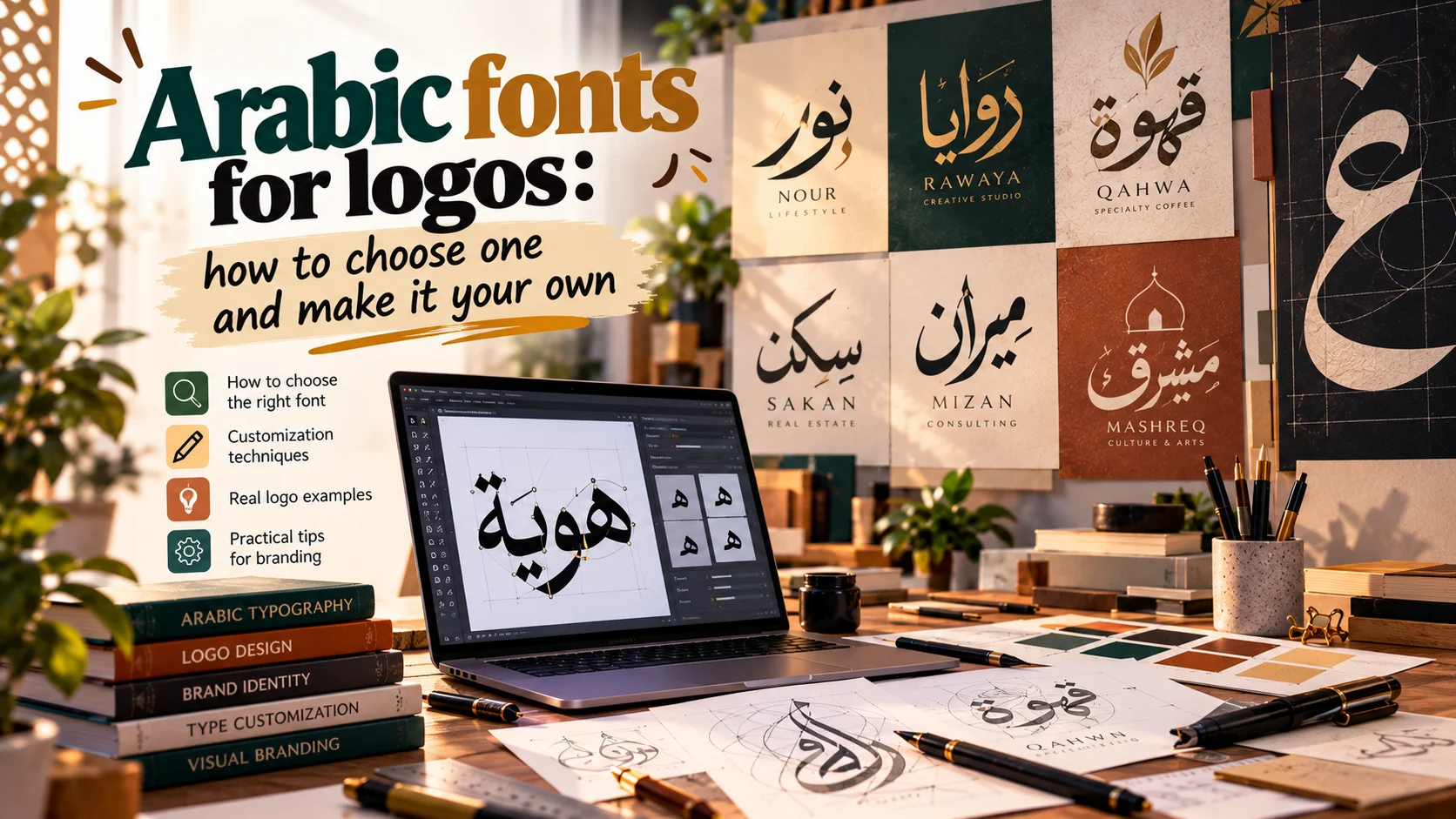 Arabic fonts for logos: how to choose one and make it your own ...