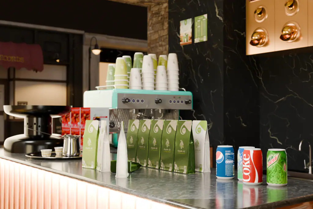 Coffe Shope 3d Model