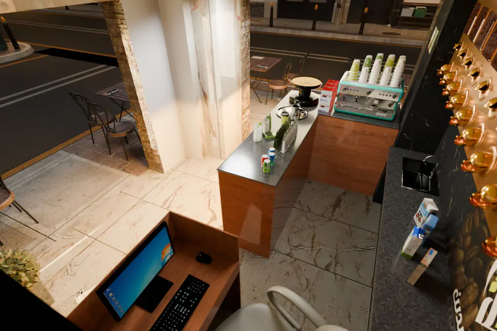 Coffe Shope 3d Model
