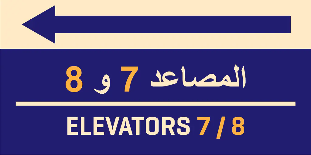 Wayfinding at Al-Mareiyah: abha hospital, signs 5