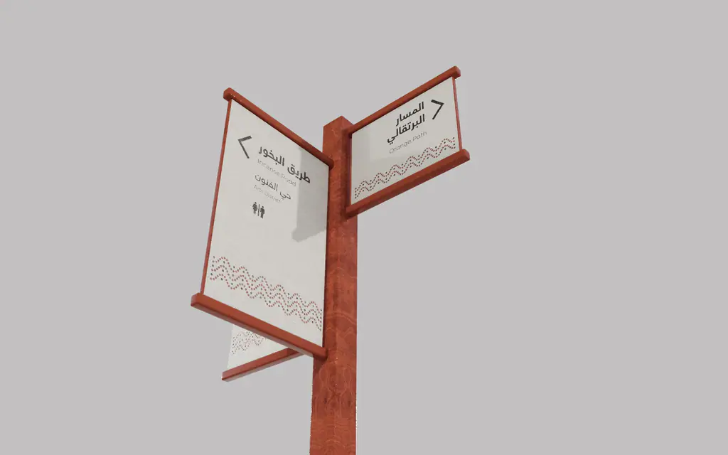 Wayfinding at Al-Mareiyah: tharba medical centre, signs 5